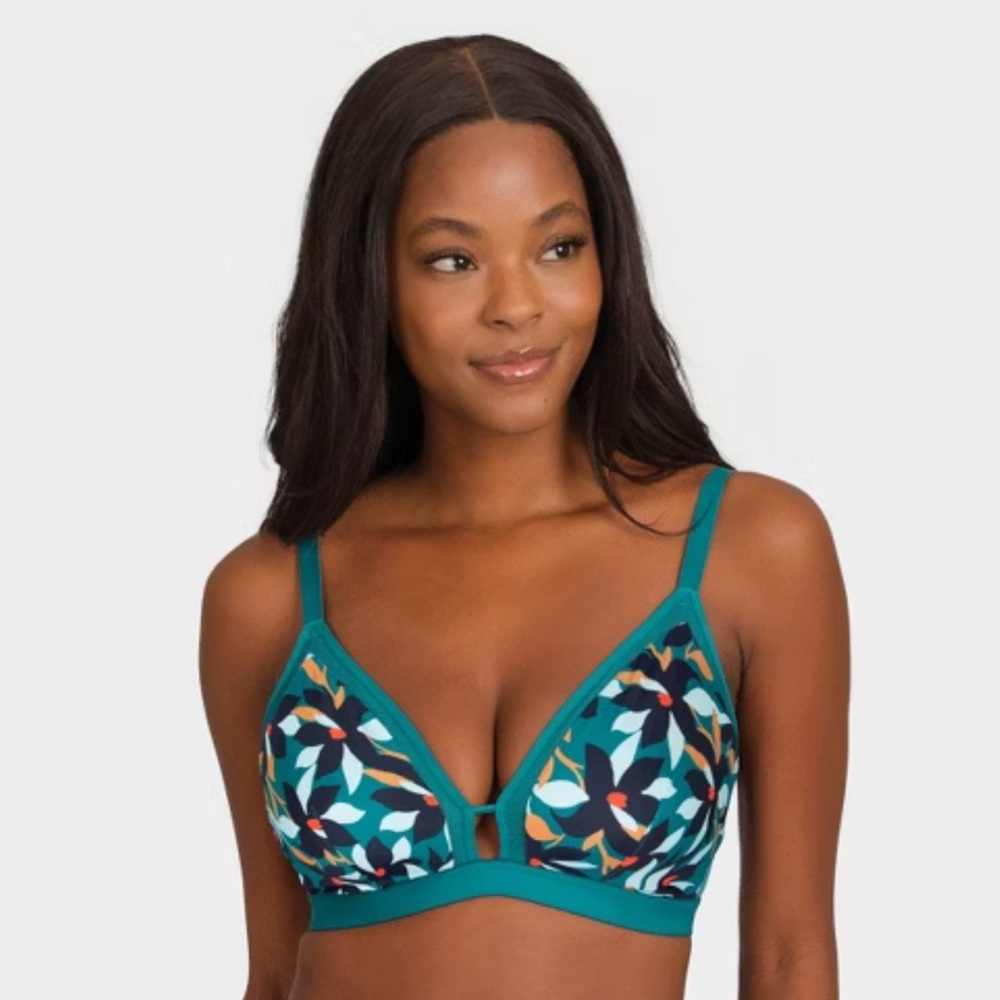 All You Lively Women's Floral Print Mesh Bralette